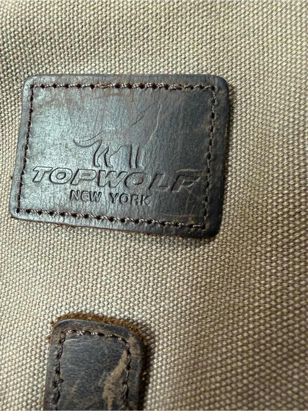 Vintage TOPWOLF New York Canvas Messenger Bag